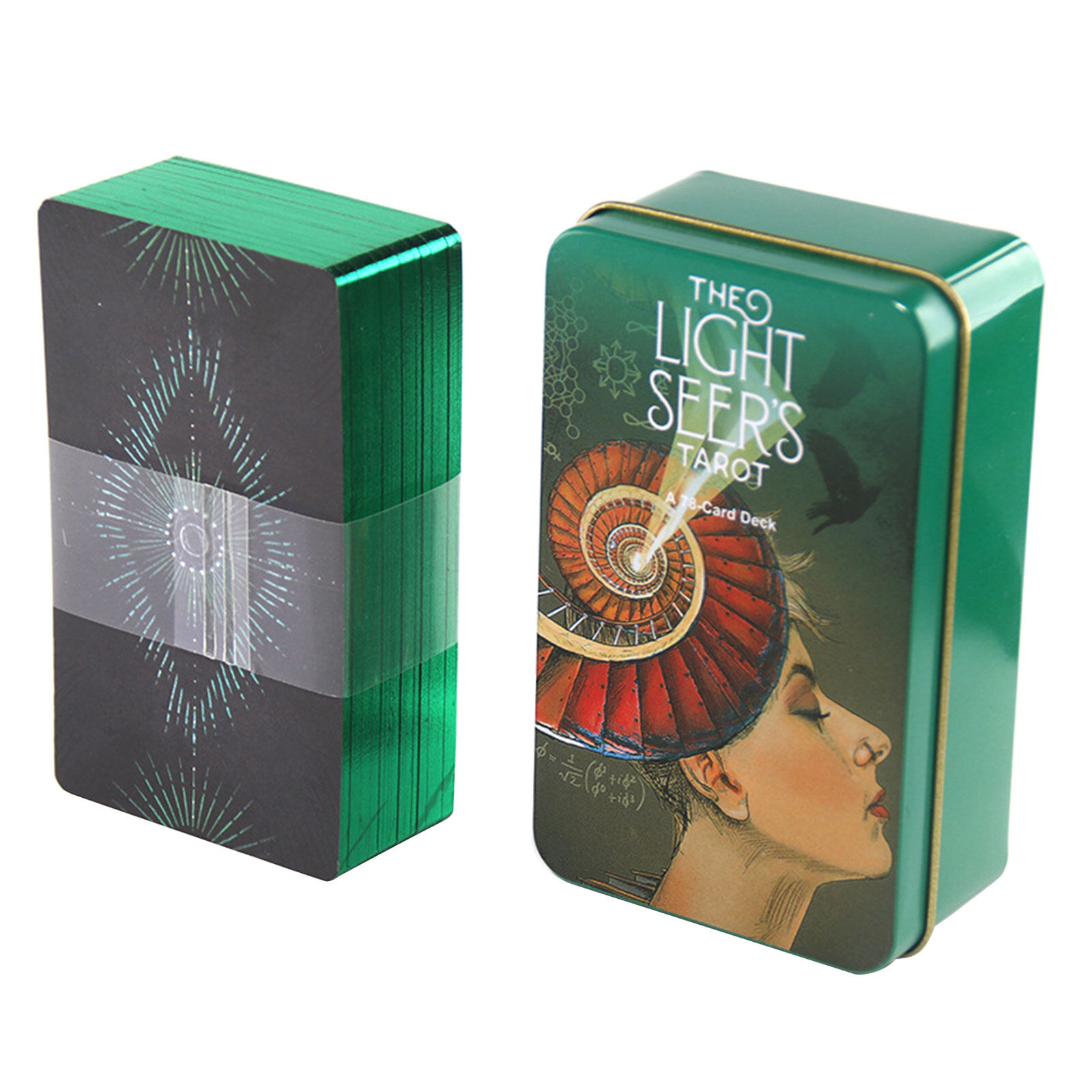 Tarot Cards Deck, Iron Box Classic Tarot Deck Divination Game Card, Party Favor Board Games Fun Game Cards for Beginners