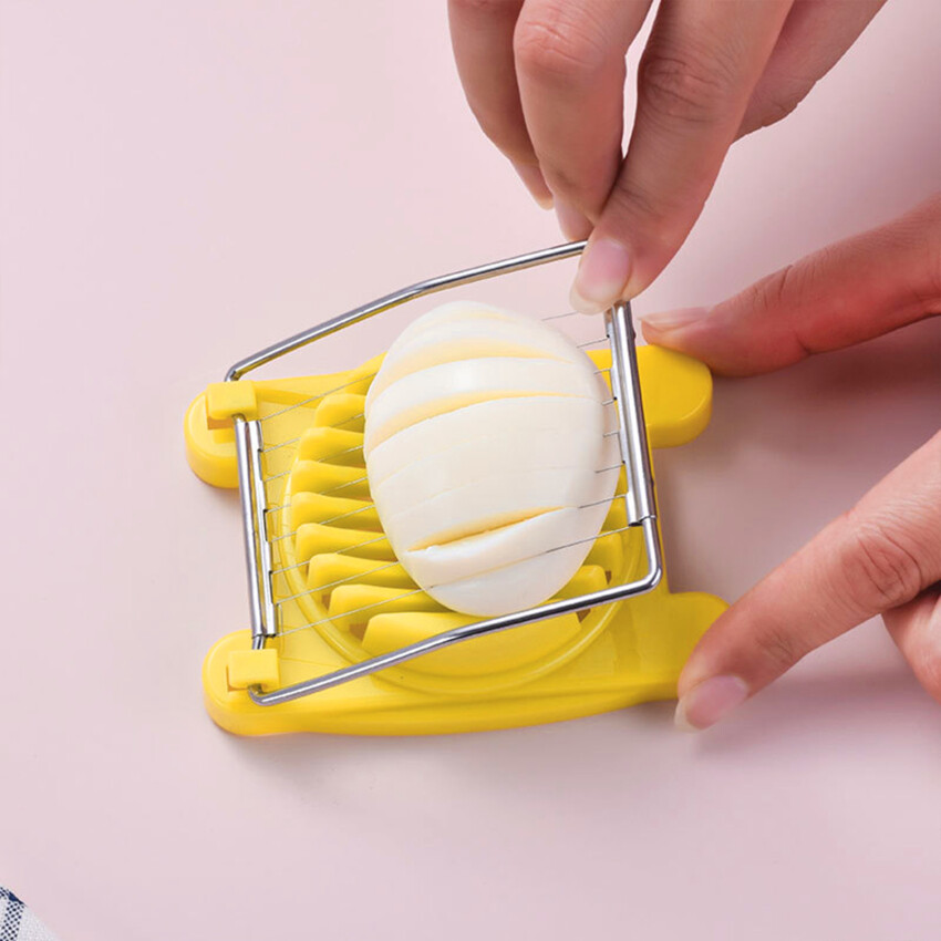 Nhà bếp dụng cụ cắt trứng thép không gỉ Dụng cụ cắt trứng luộc đa chức năng dụng cụ tách trứng sáng tạo tiện ích phụ kiện nhà bếp