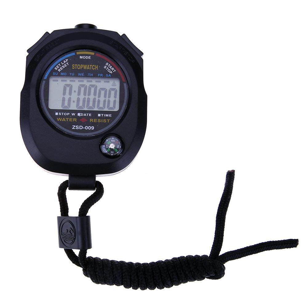 Professional Digital Counter Watch LCD Chronograph Sports Stopwatch ...