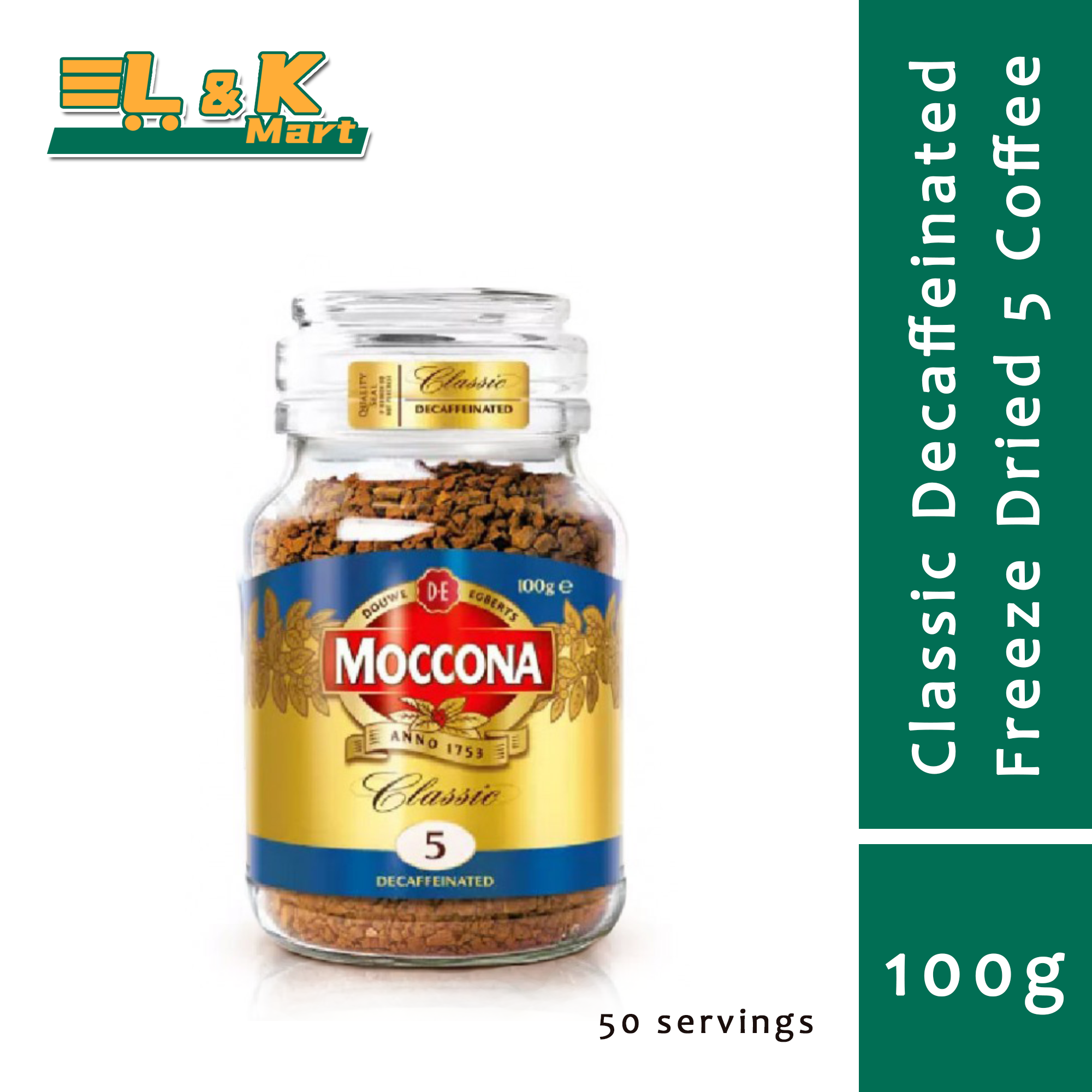 Moccona Classic Decaffeinated Coffee 100g Decaf Coffee Made seeds