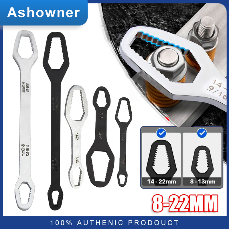 8-22MM Universal Torx Wrench Adjustable Multifunction Ratchet Wrench Manual Repair Tool for Bicycle Motorcycle Car Repair Tool