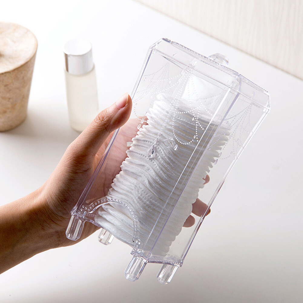 Hộp Đựng Đồ Trang Điểm Bằng Cotton Hộp Bông Trang Điểm Chiết Xuất Mặt Bàn Hộp Đựng Bông Tẩy Trang Hộp Nhựa Trong Suốt Đơn Giản Hộp Đựng Miếng Bông Trang Điểm Bằng Nhựa Hộp Đựng Mỹ Phẩm