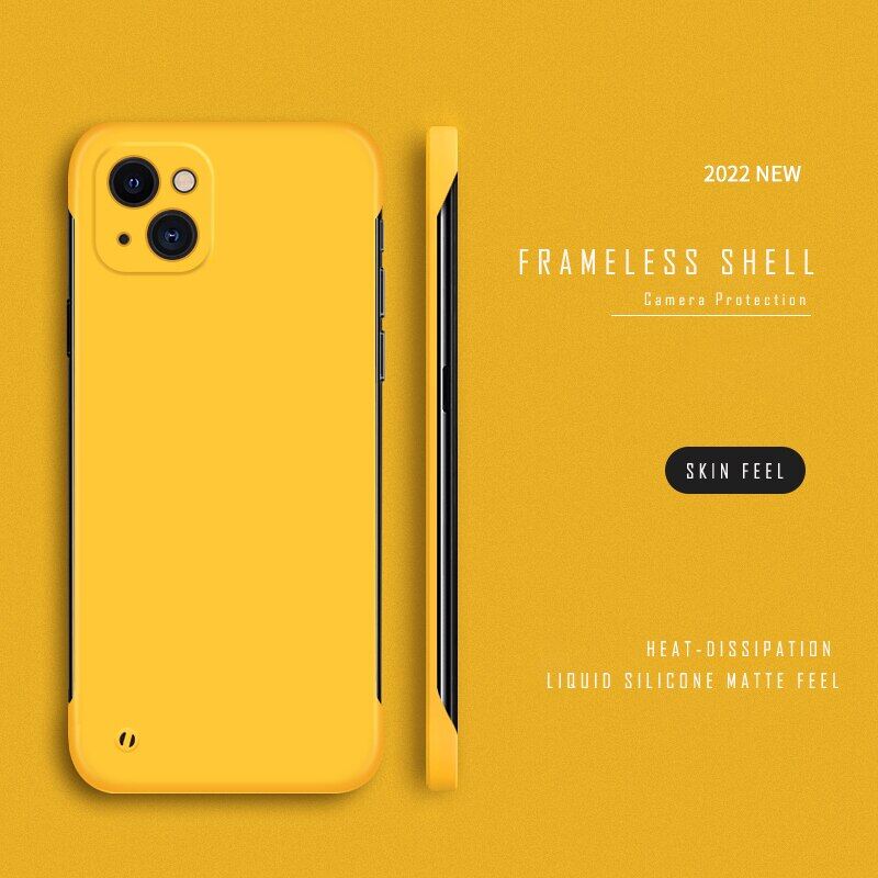 Ultra thin slim hard pc frameless case for iphone 11 12 13 pro max mini xr xs max x 7 8 6 6s plus se 2 3 matte cover cases