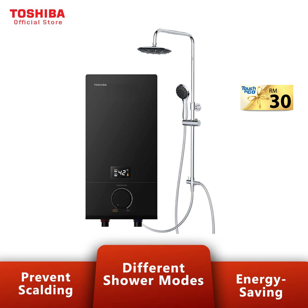 Toshiba DSK38ES3MB-RS Instant Electric Water Heater (With Pump + Rain  Shower) | Lazada