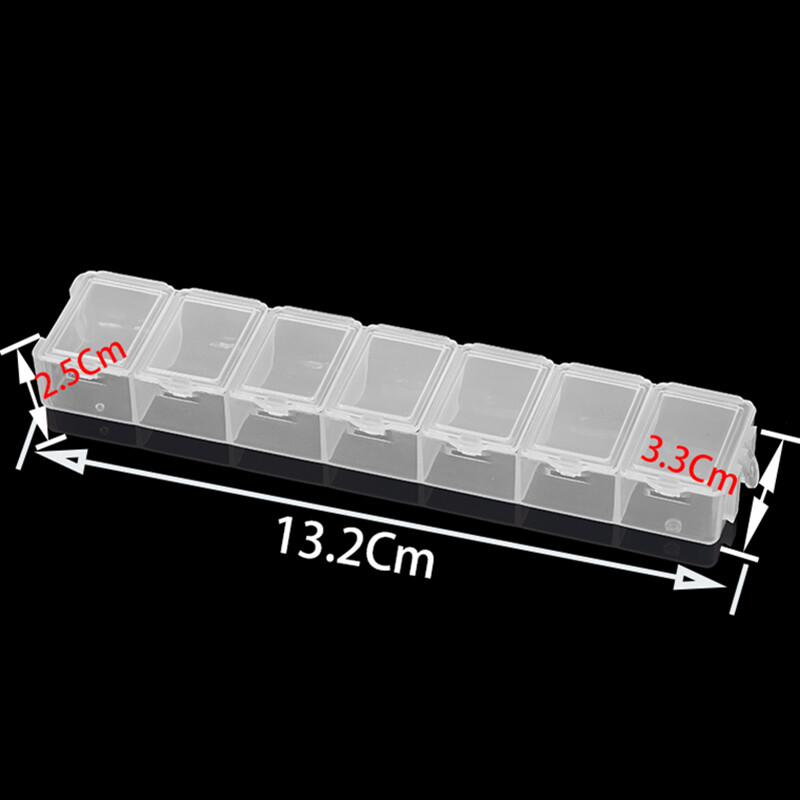 St.kunkka 13.2cm nhựa hình chữ nhật trong suốt lưu trữ hộp trường Hợp Chủ đựng đồ thủ công thủ công hạt thủ công Tự làm vỏ hộp trang sức container