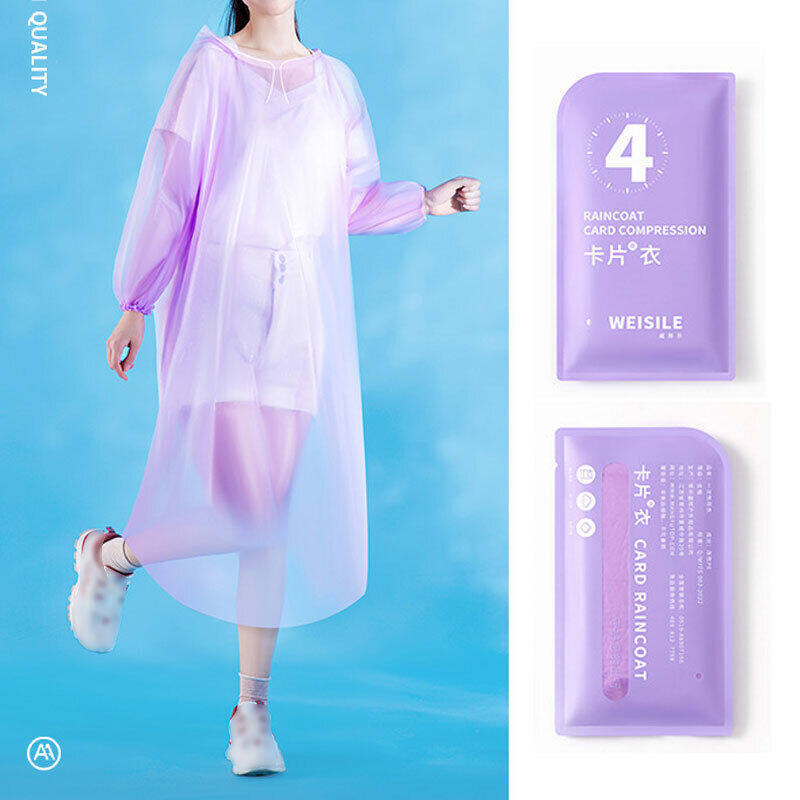 Compact Raincoat Lightweight Rain Poncho Emergency Raincoat Portable Rain Poncho Disposable Raincoat