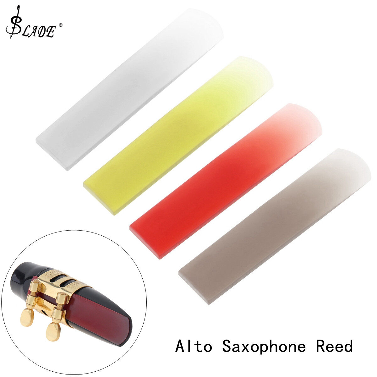 SLADE Alto Saxophone Reed Sax Resin Reed Strength 2.5 4 สีอุปกรณ์เสริมแ