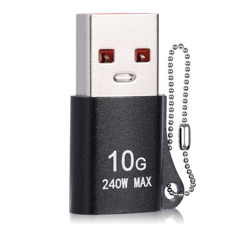 10gbps 240w otg usb to type c data transfer adapter type-c female to usb male converter fast charging adapter