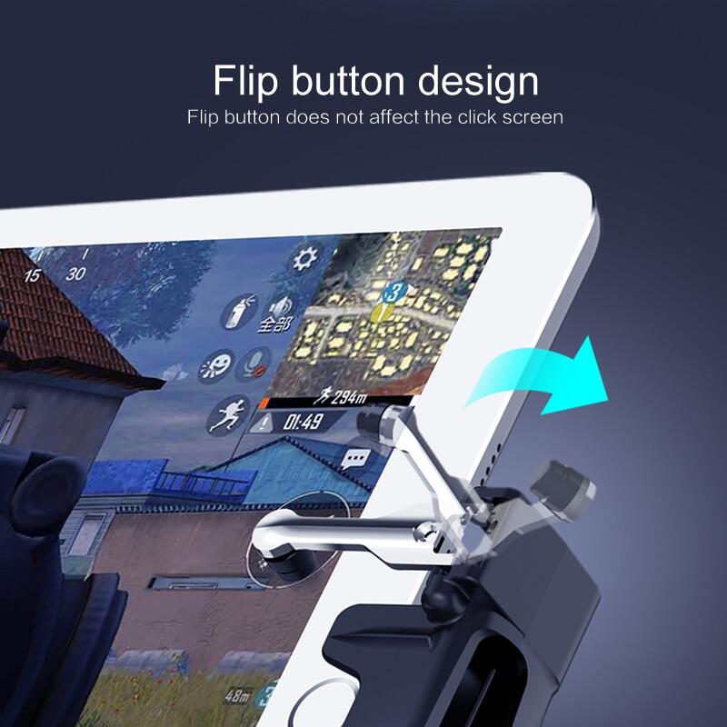 1 Cặp Phụ Kiện Dụng Cụ Điều Khiển Dễ Dàng Tay Cầm Di Động PUBG Gamepad, Nút Bấm Tiện Dụng Chống Trượt Cho Máy Tính Bảng Ipad Nút Kích Hoạt Di Động