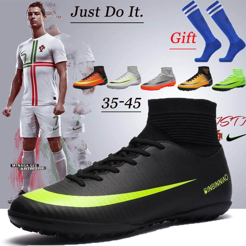 Senior Football Shoes Profession Futsal Shoes Indoor/outdoor Soccer Shoes 5 Color Size:35-45 By Nike Sports