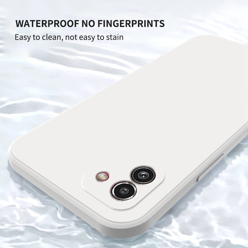 YBD case For Samsung Galaxy A03 Accurate camera hole protection Casing ,Thin Soft Liquid Silicone Cover Candy Color Cases with free phone Lanyard