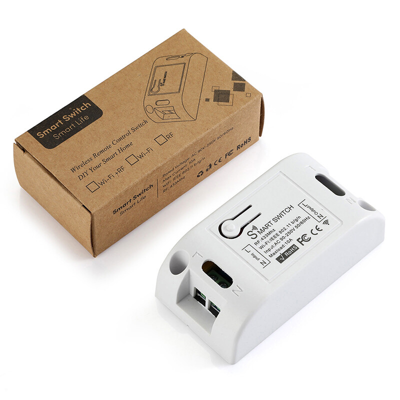 [Flash Sale] WiFi Smart Switch Timer DIY Wireless Switch Voice Control Smart Home Automation