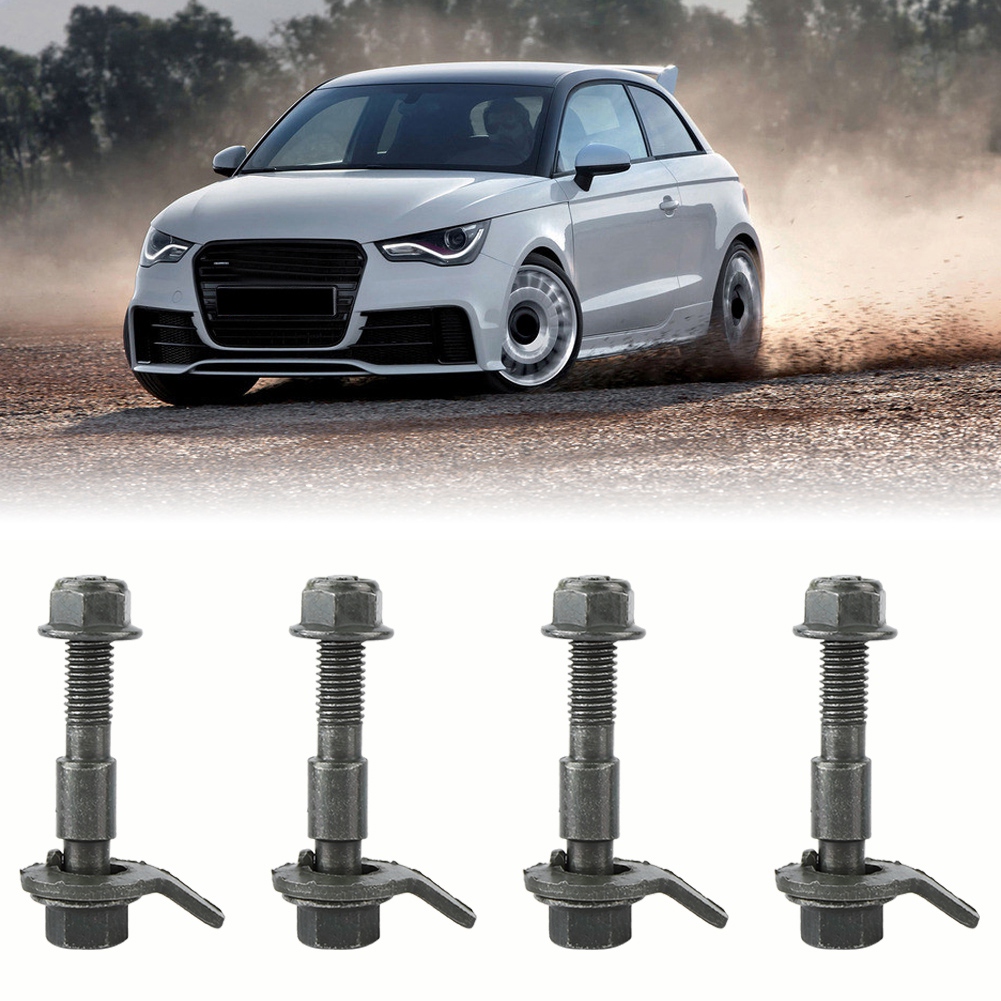 Sweatbuy Bộ 5 Cái Camber Điều Chỉnh Căn Chỉnh Bốn Bánh Bằng Thép Tự Động Cho Xe Hơi 12Mm Bu Lông Cam