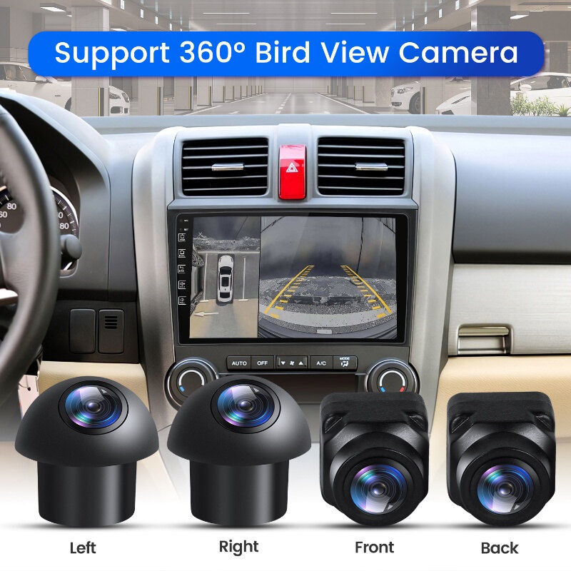 Xe Bird View Bãi Đậu Xe Toàn Cảnh Hệ Thống Máy Ảnh 360 ° Camera toàn cảnh 1080P AHD Phía Sau/Phía Trước/Trái/Phải 360 Toàn Cảnh Phụ Kiện Cho Xe Android Đài Phát Thanh
