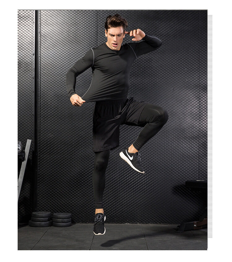 SUPERFLOWER – faux pantalon deux pièces serré pour homme, survêtement de course, avec cordon de serrage, élastique, à séchage rapide, nouvelle collection_voghion.com