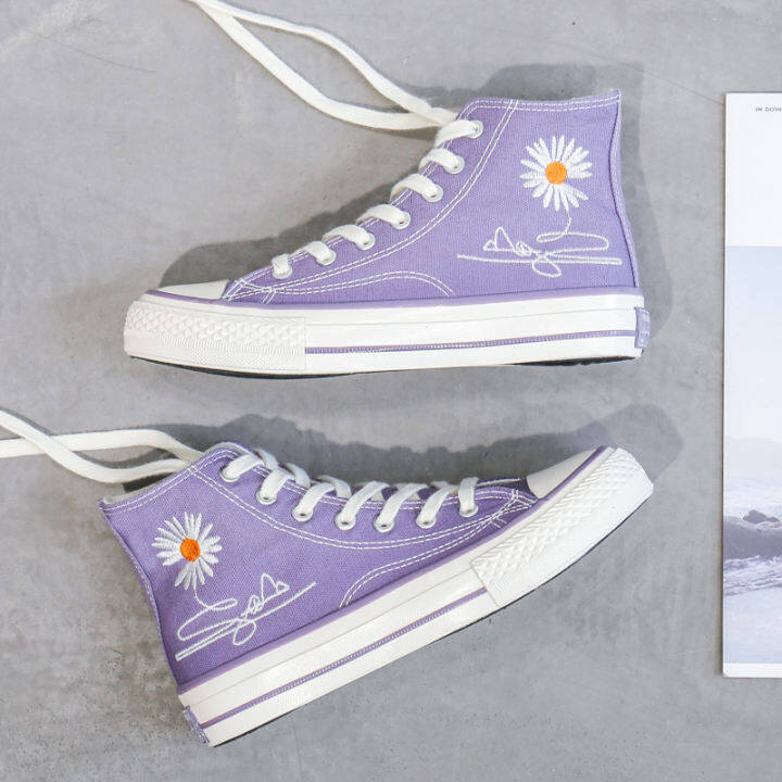 girls canvas high tops