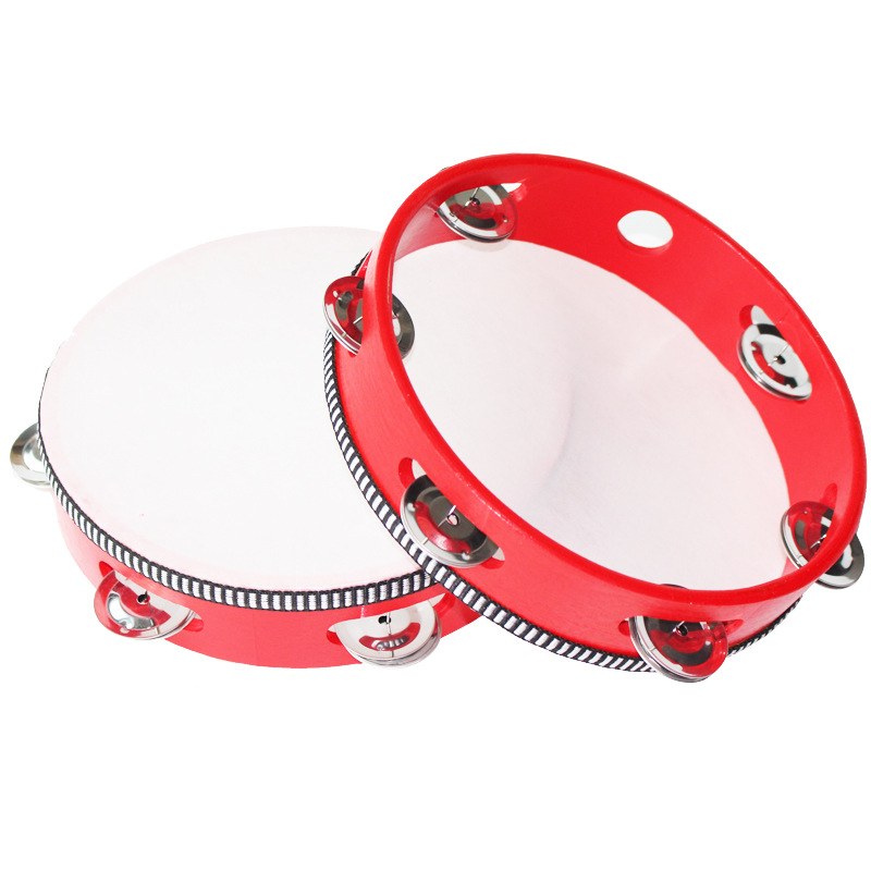 Drum Tambourine Muzik Pendidikan untuk KanakKanak Instrumen Kayu