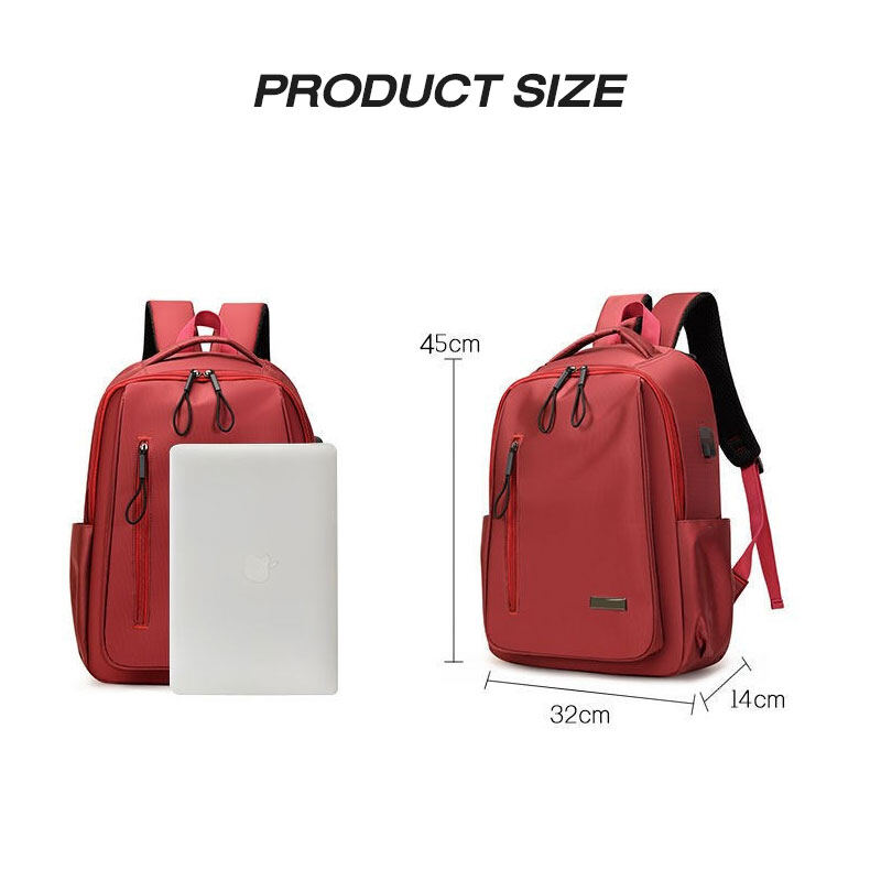 Johnn Men's and women's backpack large capacity school bag simple leisure travel computer backpack