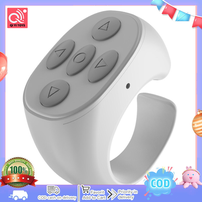 【Hot Sale🥇】Tik Tok Ring Remote Control Portable Bluetooth-compatible Mobile Phone Selfie Timer Page Turner Controller