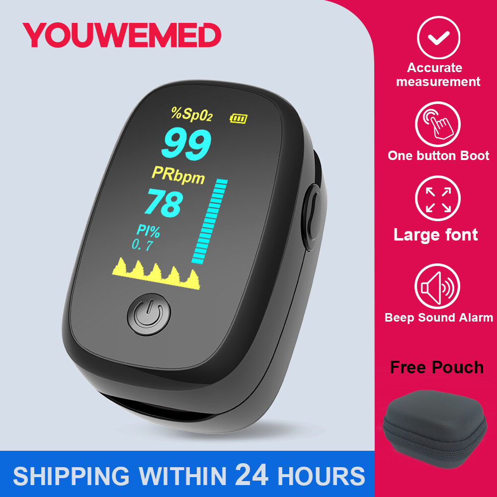 YOUWEMED NEW Beep Sound Alarm OLED Finger Pulse Oximeter Oxymeter