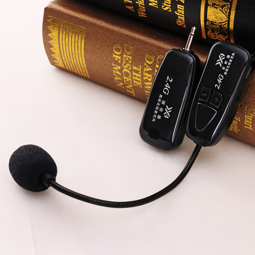 2.4g wireless microphone radio speaker stereo headset microphone teaching guide