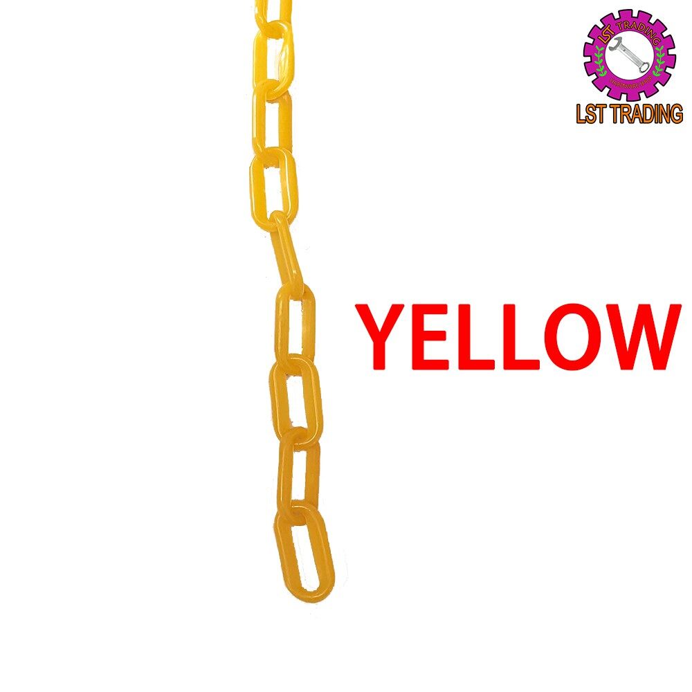 [READY STOCKS] 1 METRE PLASTIC CHAIN ( YELLOW / RED / WHITE) RANTAI ...