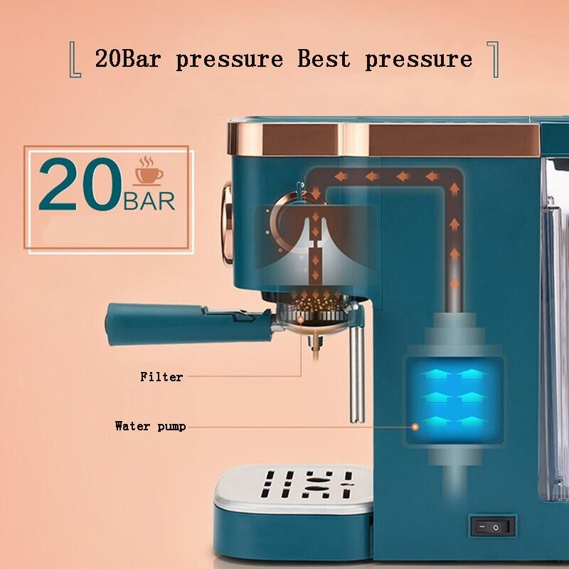 Máy pha cà phê Espresso 20 bar Máy pha cà phê Espresso tự động Máy pha cà phê Máy pha cà phê Espresso Máy pha cà phê điện Cappuccino