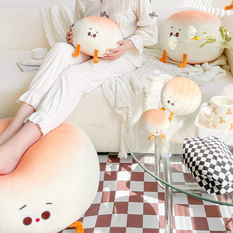 Gối Búi Hấp Nhỏ Dễ Thương Búp Bê Hoạt Hình Đồ Chơi Nhồi Bông Gối Mềm Hình Bánh Mì Sáng Tạo