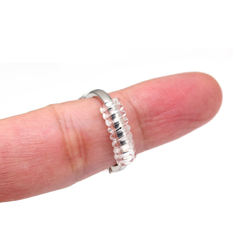 [Muswannas] Vòng Kích Thước Adjusterr Vòng Bảo Vệ Thay Đổi Kích Thước Fitter Xoắn Ốc Trong Suốt Tăng Đưa Nhẫn Sizer Điều Chỉnh Cho Lỏng Vòng Trang Sức Bảo Vệ
