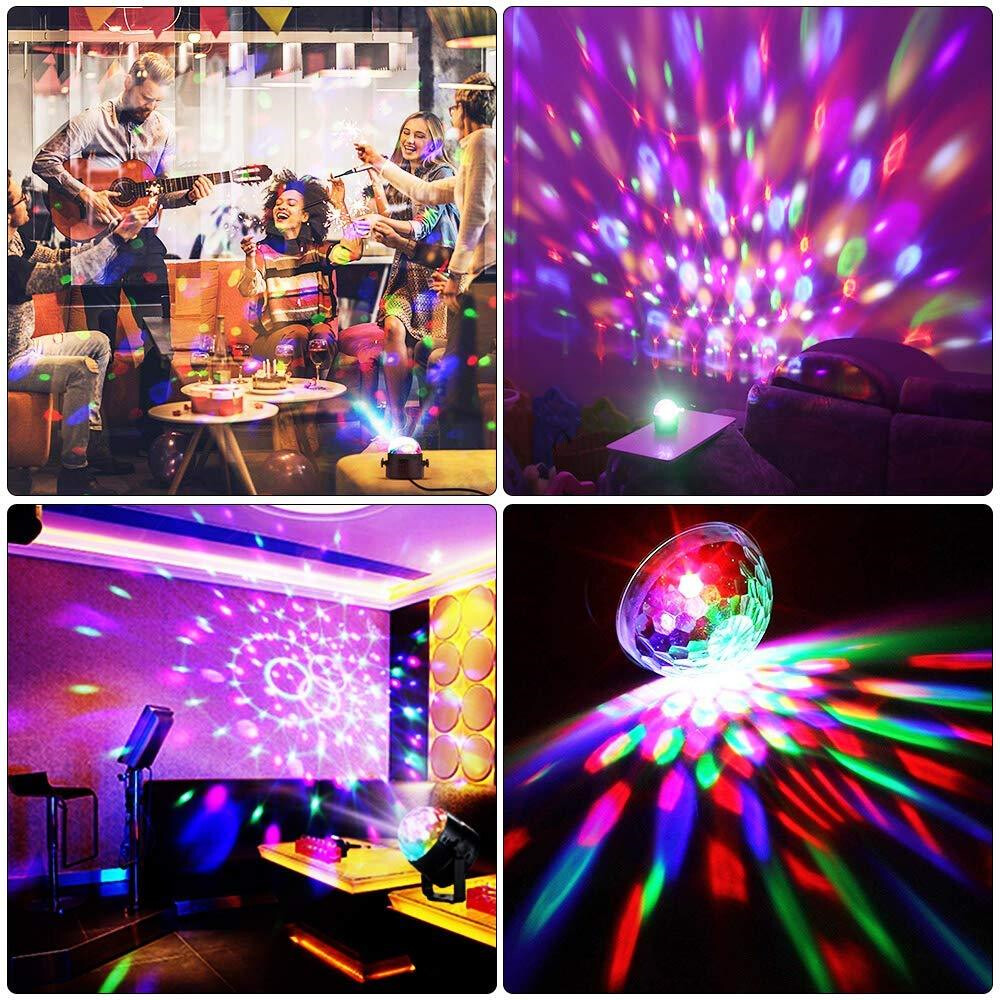 Gagaku Disco Xoay Đèn Laser RGB Đèn Sân Khấu LED 3W Màu Đèn Máy Chiếu Đèn KTV Tại Nhà Bữa...