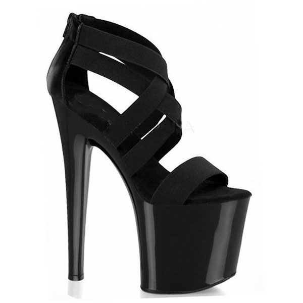Denova's Women's Suede Very High Heel Big Size Pole Dancing Sandal