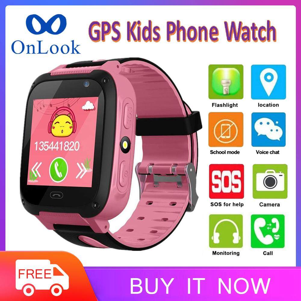 Đồng Hồ Thông Minh OnLook GPS Chống Nước Đa Chức Năng, Đồng Hồ Thông Minh Định Vị Màn Hình Cảm Ứng Điện Thoại Thông Minh An Toàn Cho Trẻ Em, Quà Tặng Cho Bé Trai Và Bé Gái