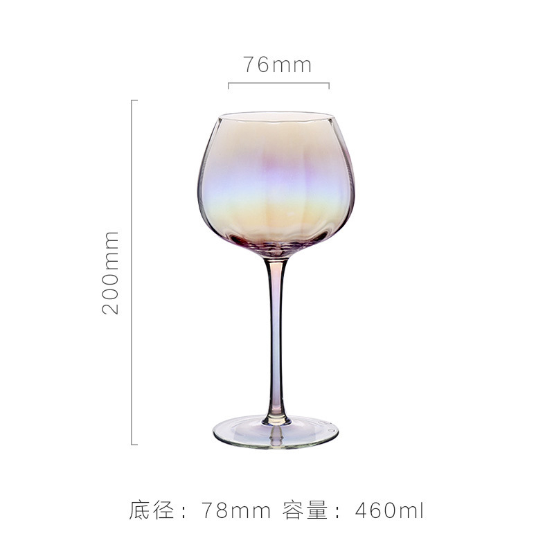 New Product Rainbow Glass Set Red Wine Glass Champagne Glass Apple Glass Water Glass Household Glass Goblet Crystal Glass Set