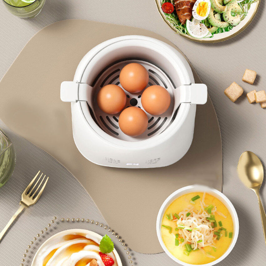 Nồi trứng thông minh 220V hoàn toàn tự động Bánh Ngô hấp Đun sôi máy làm bữa sáng đặt phòng đa chức năng luộc mềm trứng nồi