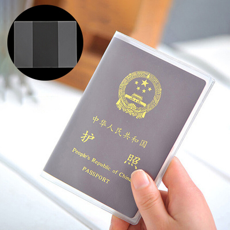 Transparent Passport Cover on Waterproof Document Bags Passport Protective Sleeve