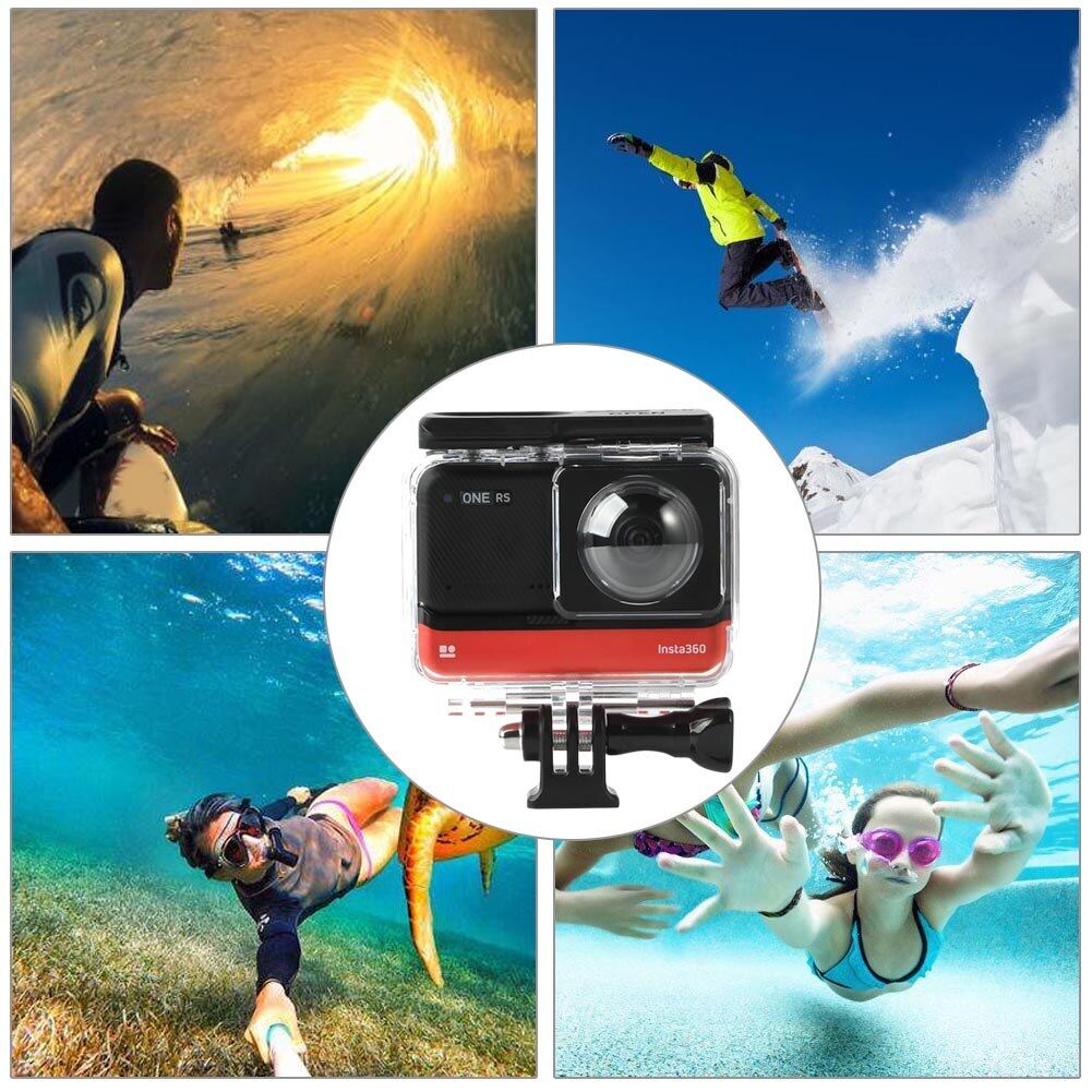 30M Underwater Waterproof Case For Insta360 ONE RS Dual Len Panoramic Camera Diving Protective Housing Shell For Insta360 ONE RS