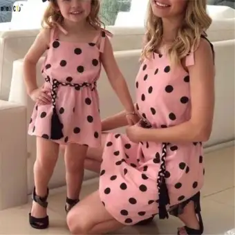 mother and daughter dress lazada