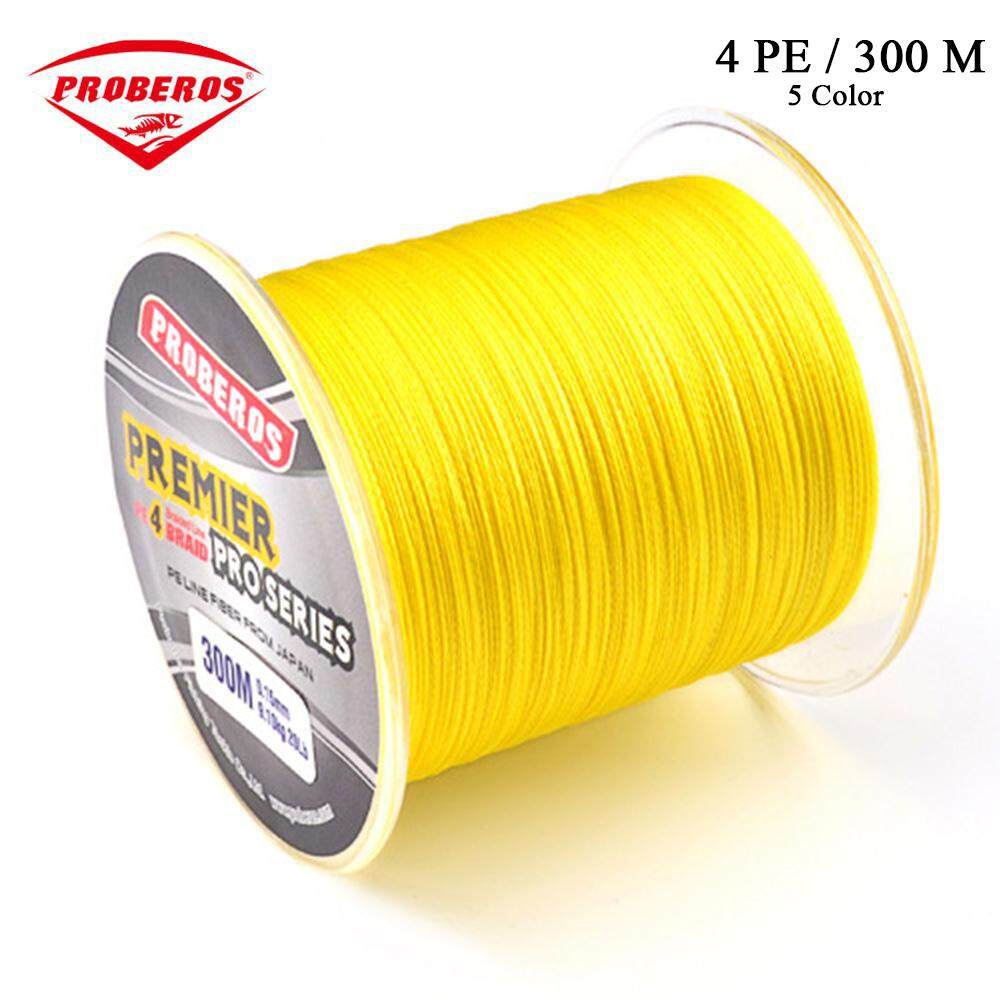 PROBEROS 300M 4 Strands Braided Wire Fishing Line PE Material Fishing Line 6100LB 0.10.6mm