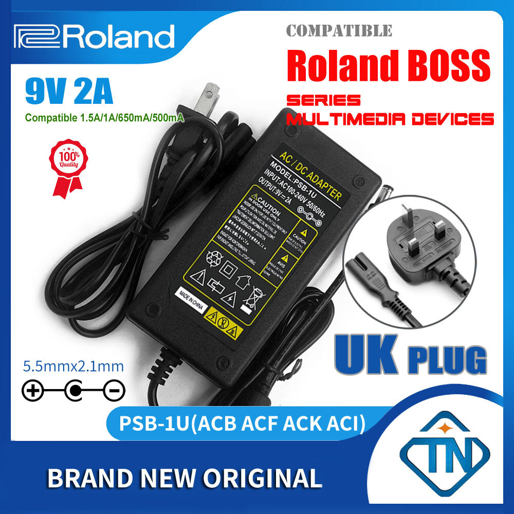 9V 2A AC DC Adapter PSB-1U Compatible for Roland PSB-1 PSB-120 ACB