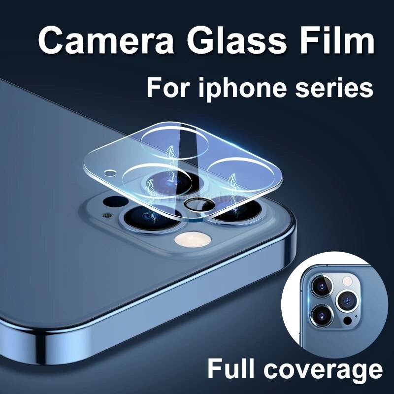 Full Coverage Tempered Glass Back Camera Lens Protector for iPhone 13 Mini 11 Pro Max Phone Accessories