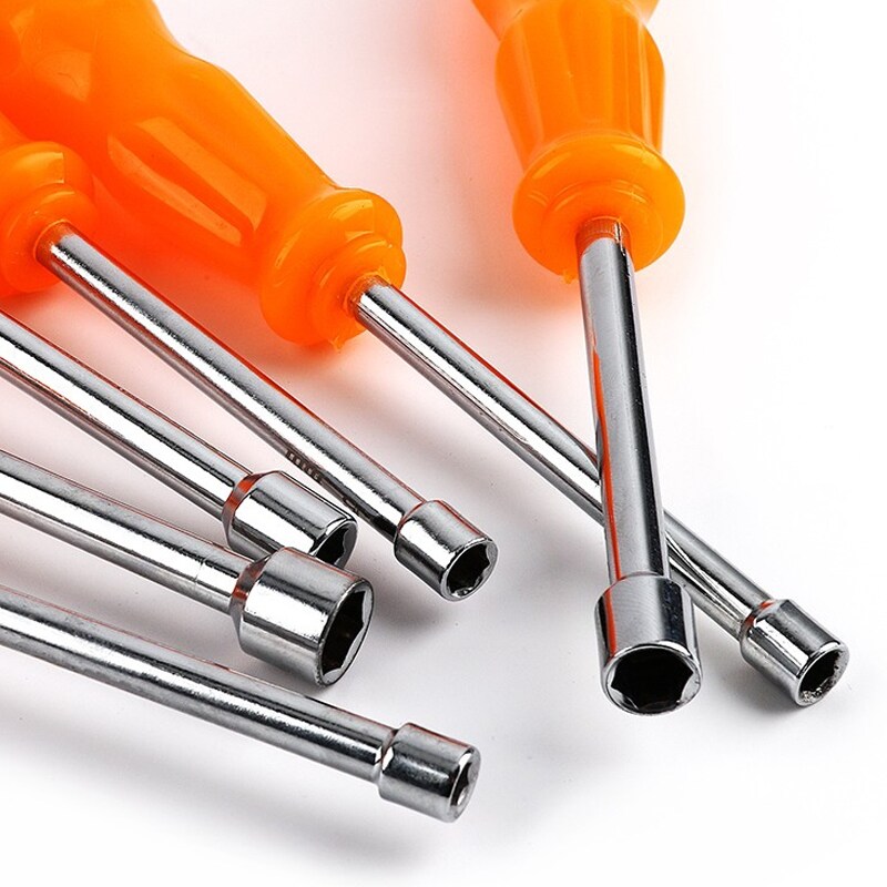 {hot} ELECALL 1pc mini Hex bit screwdriver socket Wrench nut Shank Drill Bit AdapterTools 5 10mm