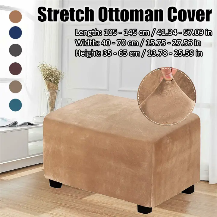 7 Colors Removable Stretchy Ottoman, Sofa And Ottoman Covers