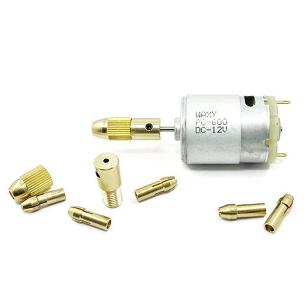 Unnicoco 8Pcs 0.5-3mm Electric Drill Bit Kit Collet Mini Twist Drill Tool Chuck Set