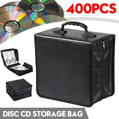 400Pcs Large Capacity Disc CD DVD VCD Wallet Storage Organizer CD Case DVD Carrying Bag Holder Album Box Case Carry Storage Bag