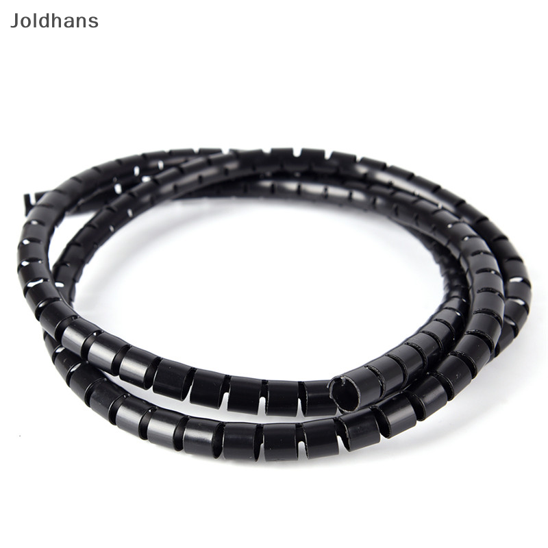 Joldhans 1M 8mm dây quấn xoắn ốc sleeving ban nhạc ống bảo vệ cáp Quản lý dòng