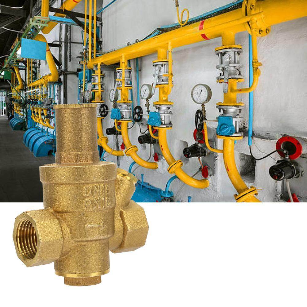 1pc Brass Adjustable Water Pressure Reducing Regulator Valve Thread DN15 1/2