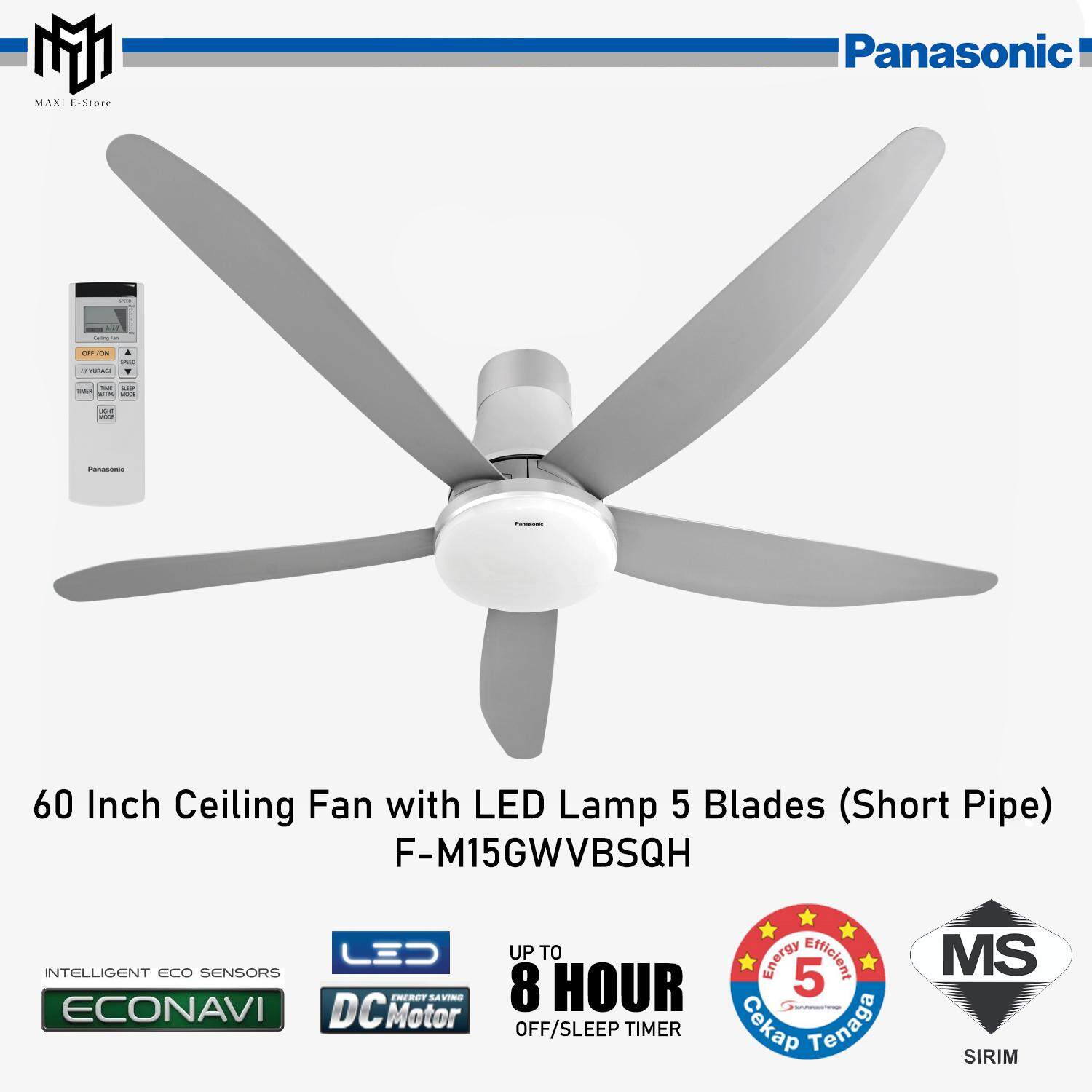 Panasonic Ceiling Fan With Led Light Malaysia Shelly Lighting