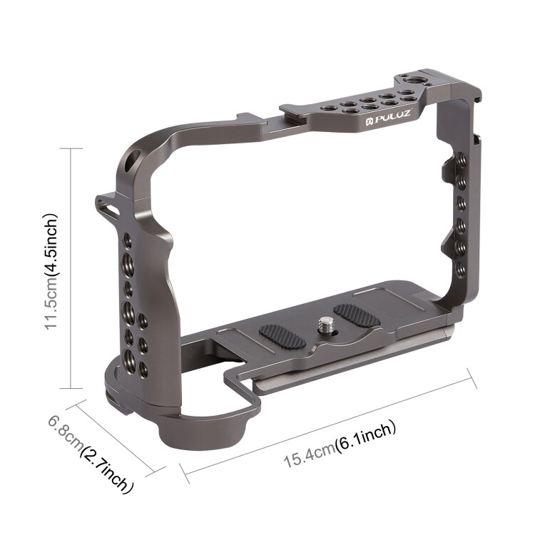 PULUZ Video Camera Cage Stabilizer for Canon EOS R5 / EOS R6, without Handle