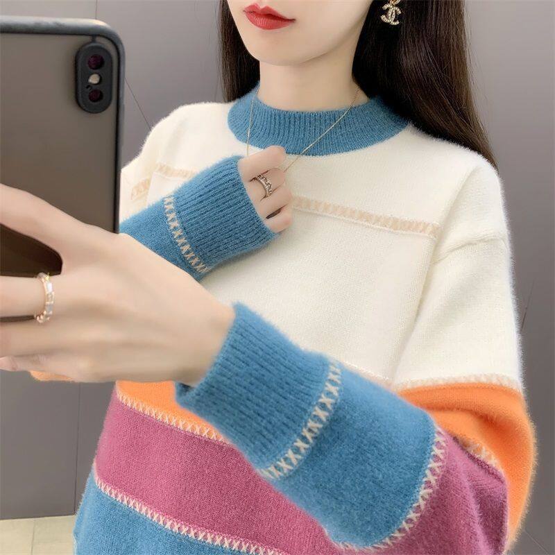 🍋Ready Stock 🍋Women Winter Sweater Long Sleeve Knitted Shirt High Quality