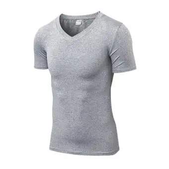 tight fitting v neck t shirts